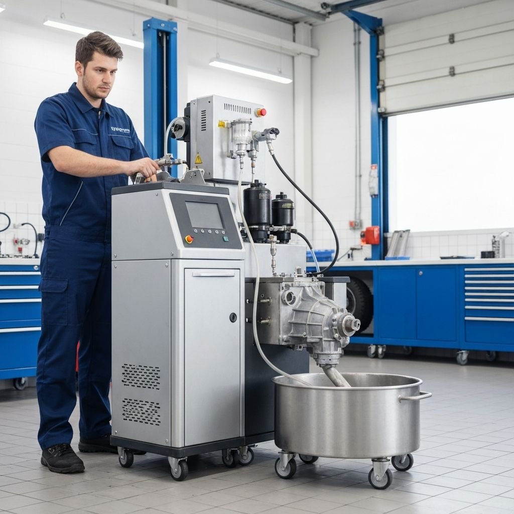 Transmission oil change dialysis